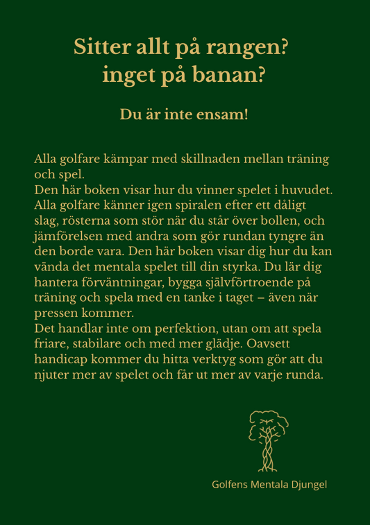 GOLFENS MENTALA DJUNGEL - VARJE SLAG ÄR EN CHANS ATT BÖRJA OM